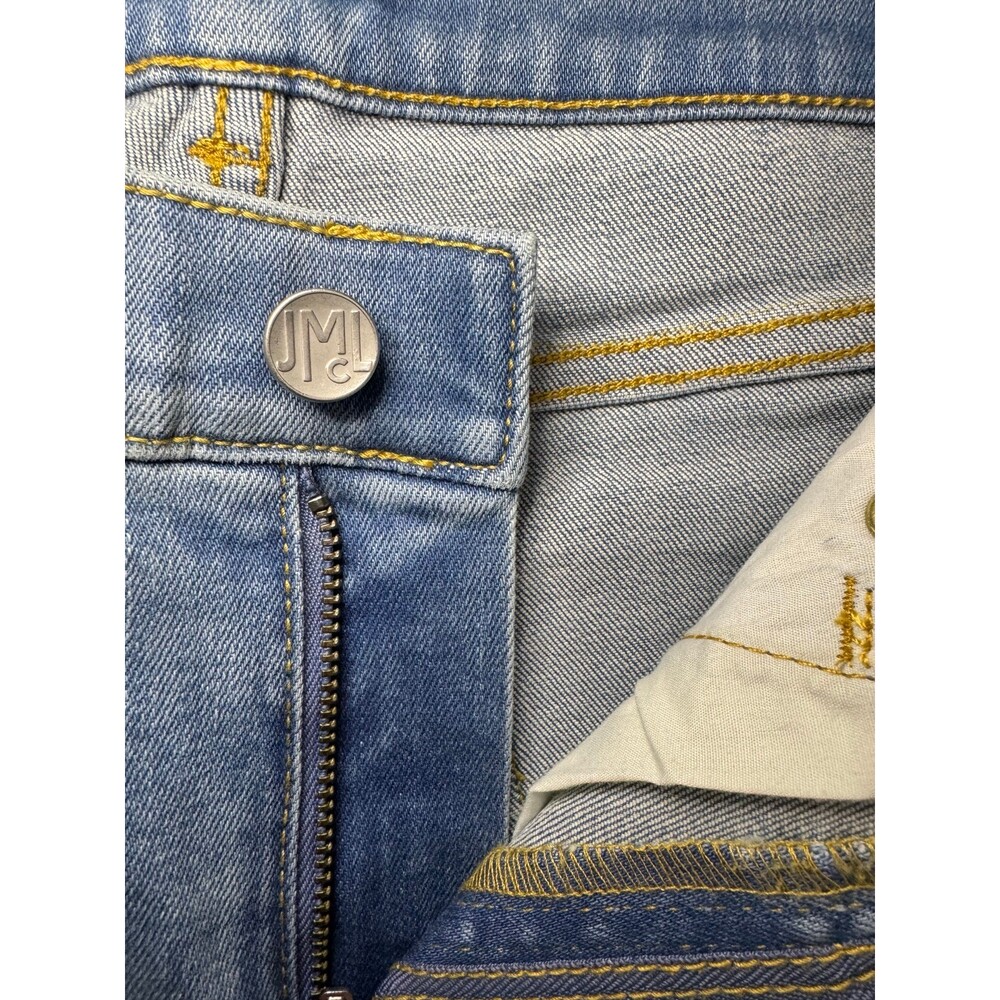 J. McLaughlin Light Wash Skinny Jeans Size 0 Stretch Mid Rise Denim - Picture 4 of 6